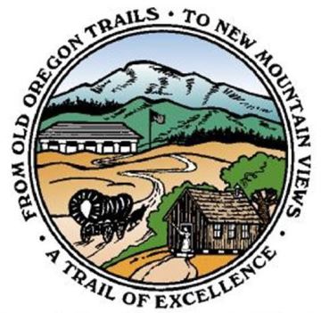 CESD Logo "From Old Oregon Trails to New Mountain Views - A Trail of Excellence"